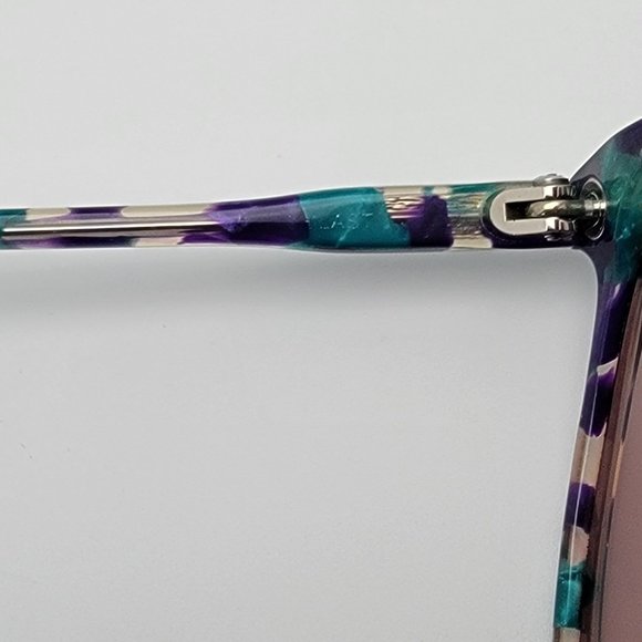 Luxottica Ursula Purple Green Tortoise Little Mermaid Eyeglasses Frame Italy main image 6